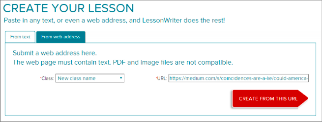 make lessons online from online articles